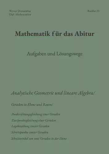 Mathematik für das Abitur