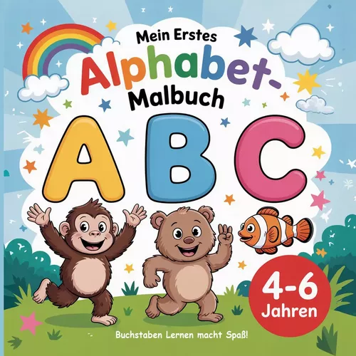 Mein erstes Alphabet-Malbuch