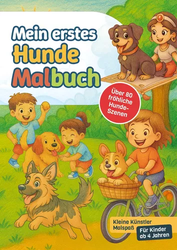 Mein erstes Hunde-Malbuch
