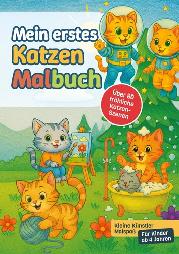 Mein erstes Katzen-Malbuch
