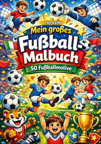 Mein großes Fußball-Malbuch