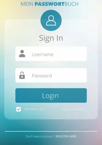Mein Passwort Buch - Nie wieder Passwörter vergessen mit dem Passwort Manager und Passwortbuch