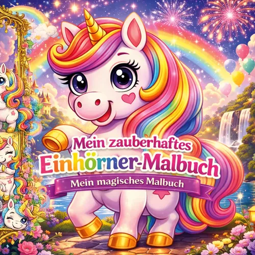 Mein zauberhaftes Einhörner Malbuch