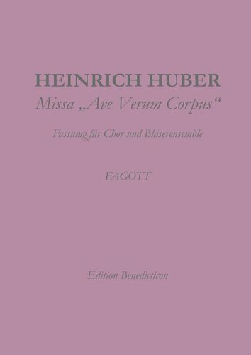 Missa Ave Verum. Fagott