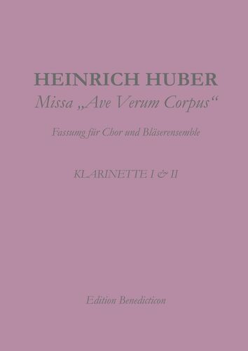 Missa Ave Verum. Klarinette I und II