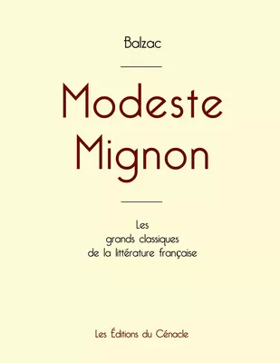 Modeste Mignon de Balzac (édition grand format)