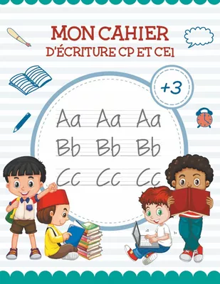 Mon Cahier de écriture - Apprendre lettre majuscule | Livre Pour apprendre a ecrire et apprendre l alphabet (CP et CE1)