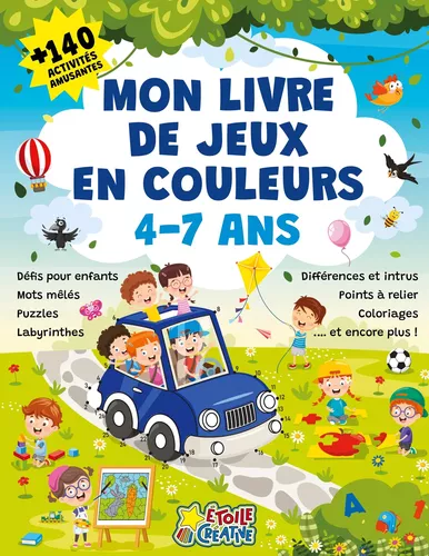 Mon livre de jeux en couleurs - Plus de 140 activités amusantes