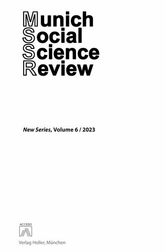 Munich Social Science Review (MSSR), Volume 6