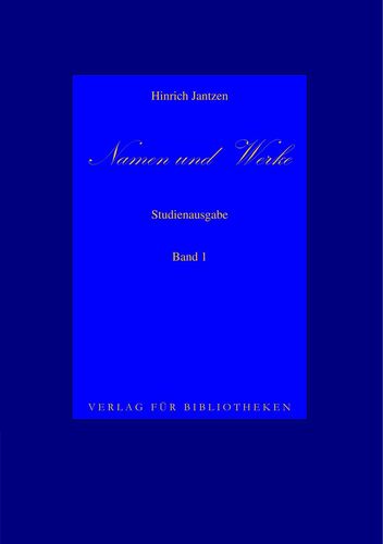 Namen und Werke 1