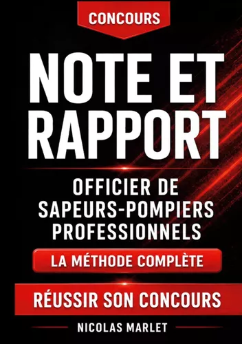 Note et rapport officier de sapeurs-pompiers professionnels