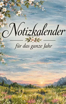 Notizkalender für das ganze Jahr