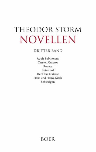 Novellen dritter Band