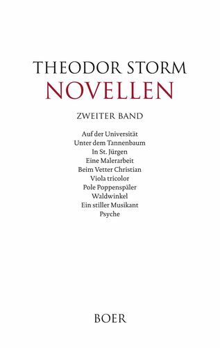 Novellen zweiter Band
