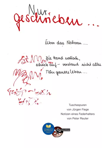 Nur geschrieben ...