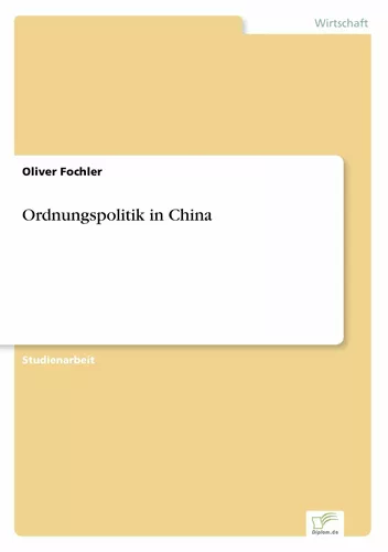 Ordnungspolitik in China