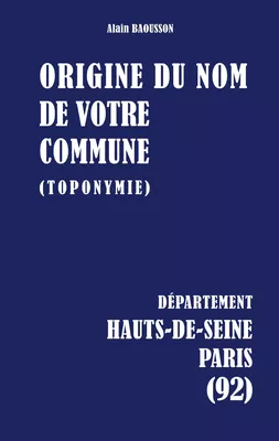 Origine du nom de votre commune