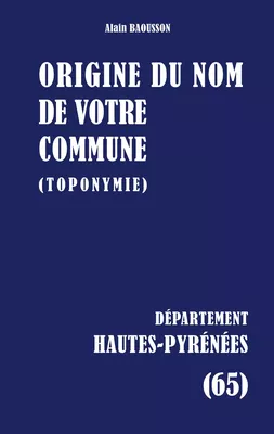 Origine du nom de votre commune