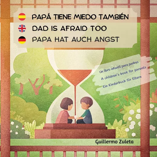 Papá tiene miedo también. Dad is afraid too. Papa hat auch Angst.
