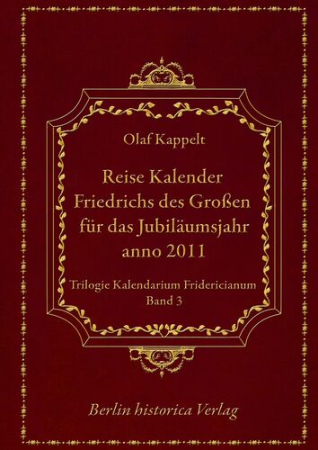 Reise Kalender Friedrichs des Großen