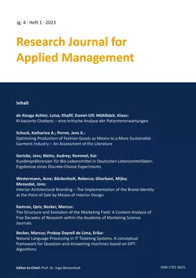 Research Journal for Applied Management - Jg. 4, Heft 1