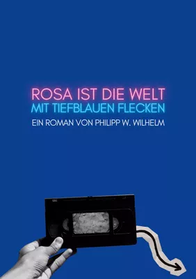 Rosa ist die Welt mit tiefblauen Flecken