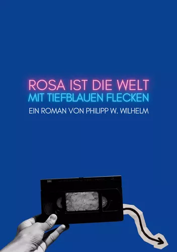 Rosa ist die Welt mit tiefblauen Flecken