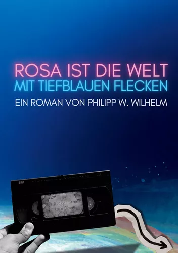 Rosa ist die Welt mit tiefblauen Flecken