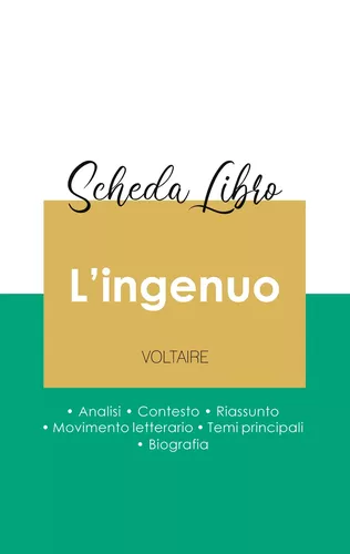 Scheda libro L'ingenuo di Voltaire (analisi letteraria di riferimento e riassunto completo)
