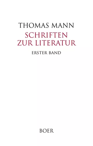 Schriften zur Literatur Band 1