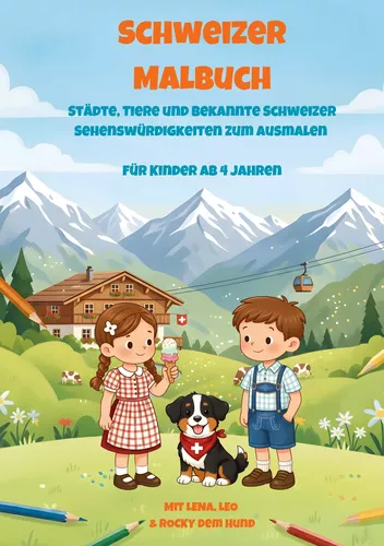 Schweizer Malbuch für Kinder ab 4 Jahren