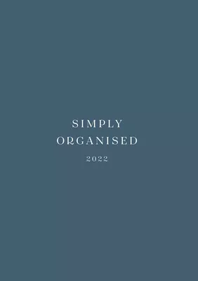 SIMPLY ORGANISED 2022 - premium blue