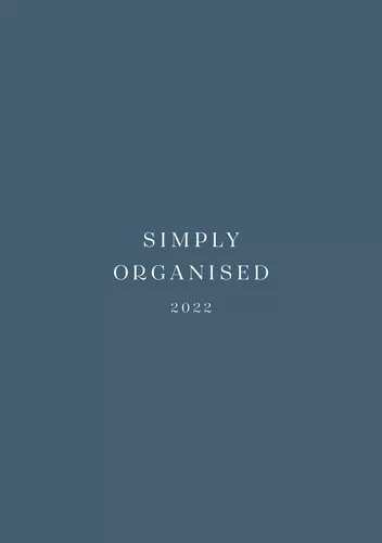 SIMPLY ORGANISED 2022 - simply blue