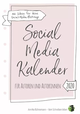 Social Media Kalender für Autoren und Autorinnen (Hardcover-Edition)