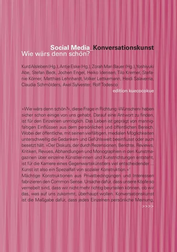 Social Media_Konversationskunst. Wie wärs denn schön?