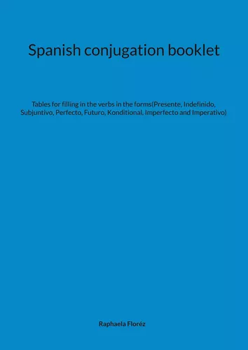 Spanish conjugation booklet
