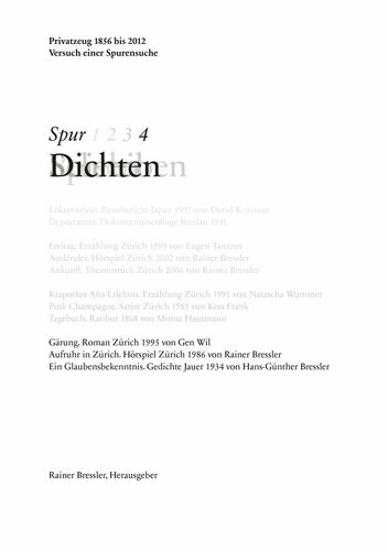 Spur 4 Dichten