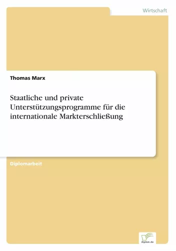 Staatliche und private Unterstützungsprogramme für die internationale Markterschließung