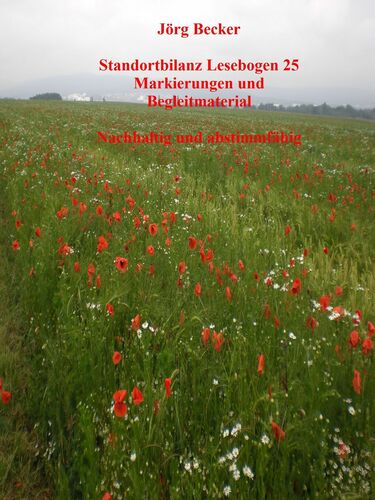 Standortbilanz Lesebogen 25 Markierungen und Begleitmaterial