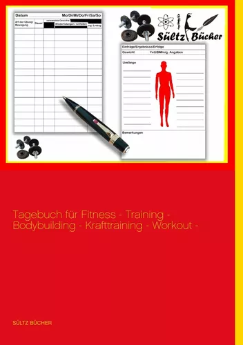 Tagebuch für Fitness - Training - Bodybuilding - Krafttraining - Workout - XXL