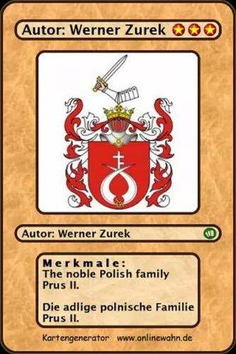 The noble Polish family Prus I Die adlige polnische Familie Prus I.