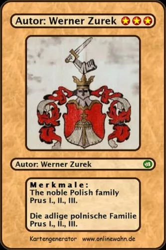 The noble Polish family Prus I., II., III. Die adlige polnische Familie Prus I., II., III.