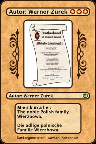 The noble Polish family Wierzbowa. Die adlige polnische Familie Wierzbowa.