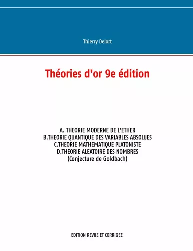 Theories d'or 9e edition