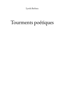 Tourments poétiques