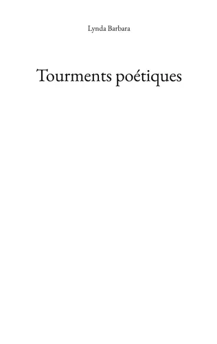 Tourments poétiques