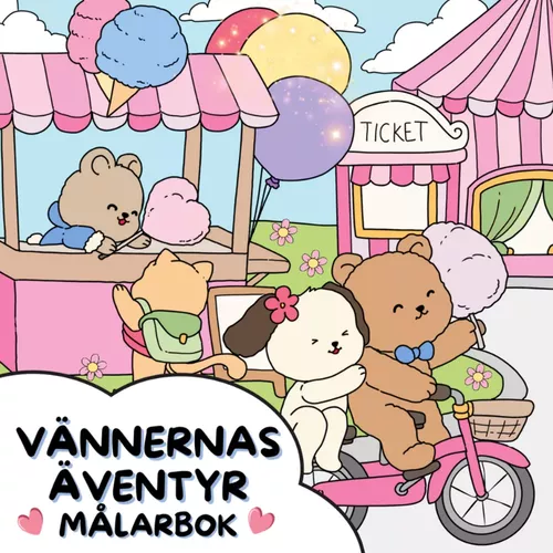 Vännernas Äventyr Målarbok