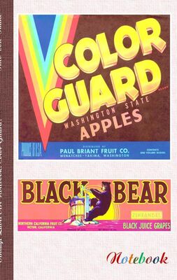 Vintage Label Art Notebook: Color Guard! (Notizbuch)