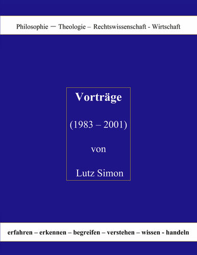Vorträge ( 1983 - 2001 ) von Lutz Simon