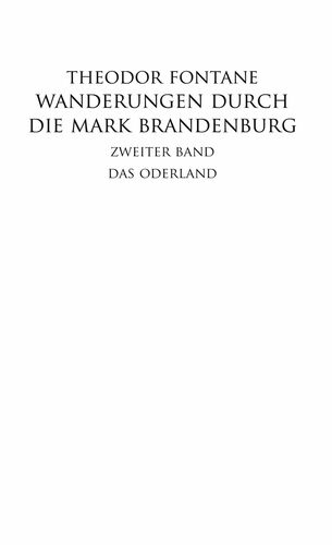 Wanderungen durch die Mark Brandenburg Band 2